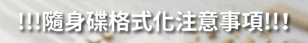 安全格式化隨身碟