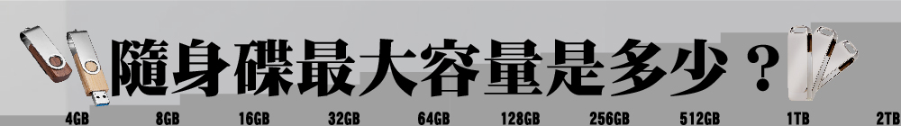 隨身碟常見容量